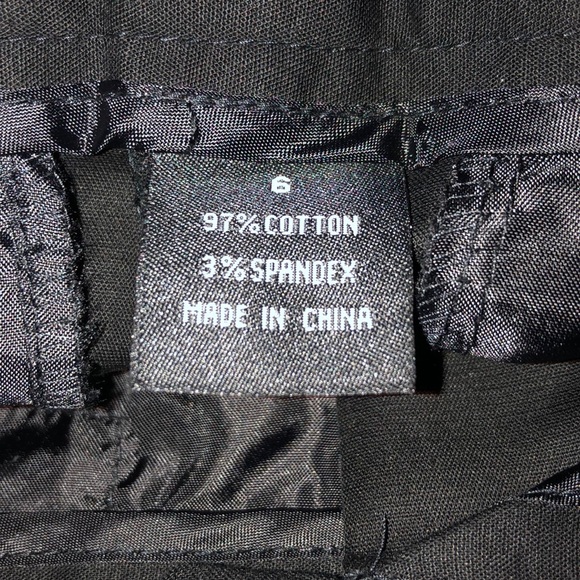 NWOT Willi Smith size 6 black shorts - Picture 7 of 7